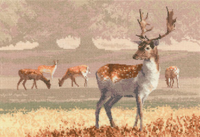 click here to view larger image of Deer Park - 27ct (counted cross stitch kit)