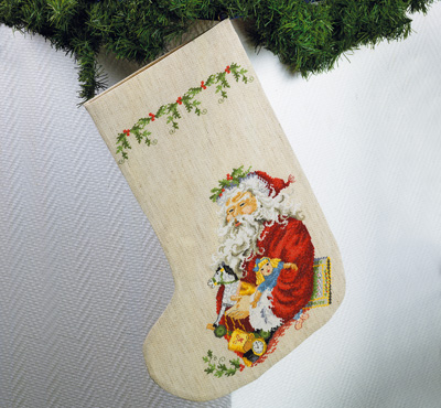 click here to view larger image of Christmas Stocking (counted cross stitch kit)