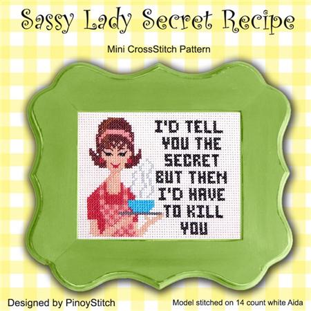 click here to view larger image of Sassy Lady Secret Recipe (chart)