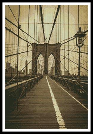 click here to view larger image of Brooklyn Bridge - Sepia (chart)