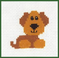 click here to view larger image of Dog - My First Kit (counted cross stitch kit)