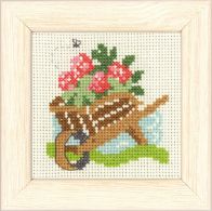 click here to view larger image of Garden  Barrow Mini Kit (counted cross stitch kit)