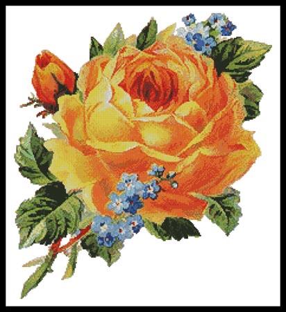 click here to view larger image of Antique Yellow Rose 2 (chart)