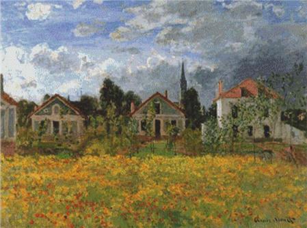 click here to view larger image of Houses at Argenteuil (Claude Monet) (chart)