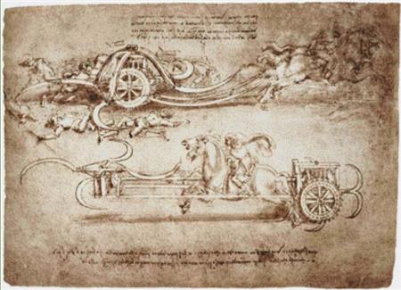 click here to view larger image of Scythed Chariot  (Leonardo da Vinci) (chart)