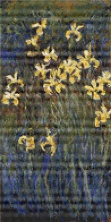 click here to view larger image of Yellow Irises - Claude Monet (chart)