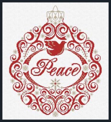 click here to view larger image of Peace Ornament (chart)
