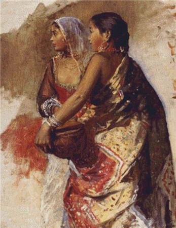 click here to view larger image of Sketch Two Nautch Girls  (Edwin Lord Weeks) (chart)