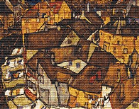 click here to view larger image of Crescent of Houses (Egon Schiele) (chart)
