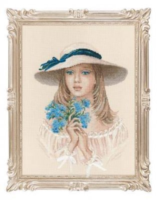 click here to view larger image of Forget Me Not (counted cross stitch kit)