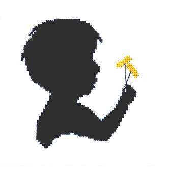 click here to view larger image of Silhouette - Boy with Dandelion (chart)