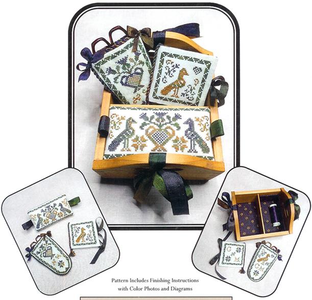 click here to view larger image of Thistle Patch Sewing Box (chart)