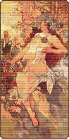click here to view larger image of Autumn (Alphonse Mucha) (chart)