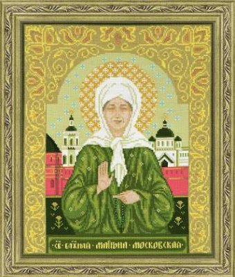 click here to view larger image of Saint Blessed Matrona of Moscow (counted cross stitch kit)