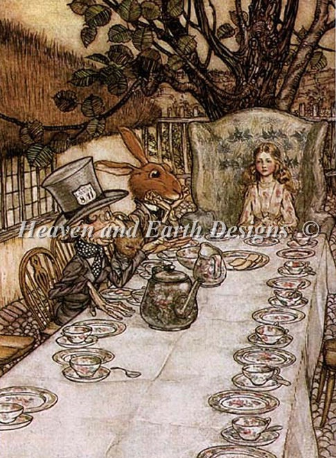 click here to view larger image of Mad Tea Party, A (Rackham) (chart)