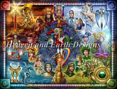 click here to view larger image of Tarot of Dreams Montage (chart)