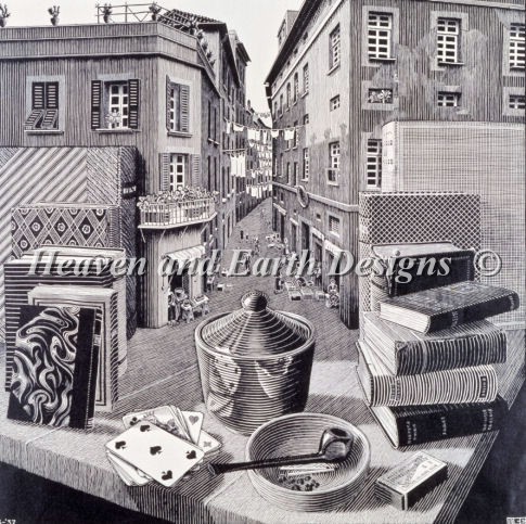 click here to view larger image of Still Life and Street - M.C. Escher	 (chart)
