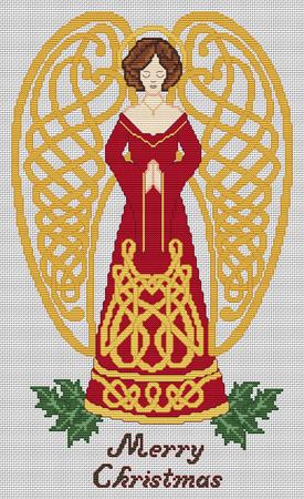click here to view larger image of Celtic Christmas Angel (chart)
