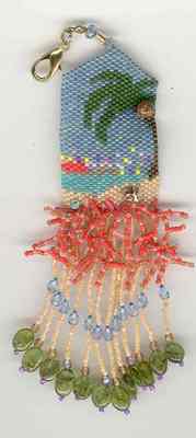 click here to view larger image of Balmy Beach Fob (bead kit)