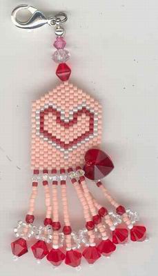 click here to view larger image of Heart to Heart Fob (bead kit)