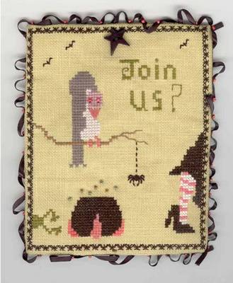 click here to view larger image of Join Us? Stitchers Pocket (counted cross stitch kit)
