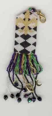 click here to view larger image of Mardi Gras Fob (bead kit)