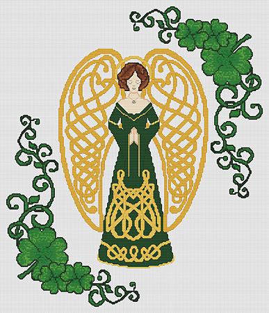 click here to view larger image of Shamrock Celtic Angel (chart)