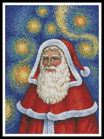 click here to view larger image of Van Gogh Santa  (Carol Lawson) (chart)