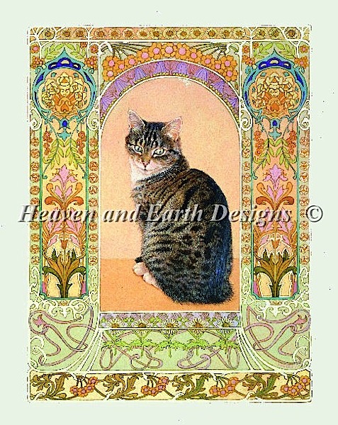 click here to view larger image of Gemma in Art Nouveau Frame (chart)