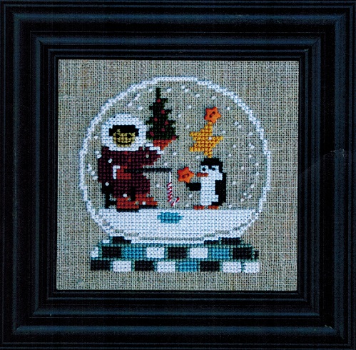 click here to view larger image of Gone Fishing Globe (counted cross stitch kit)