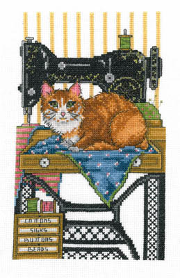 click here to view larger image of Vintage Sewing Cat (chart)