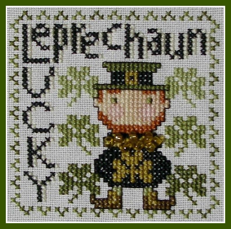click here to view larger image of Lucky Leprechaun - Charmed Wordplay (chart)