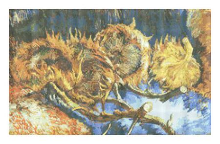 click here to view larger image of Still Life with Four Sunflowers (Vincent Van Gogh) (chart)