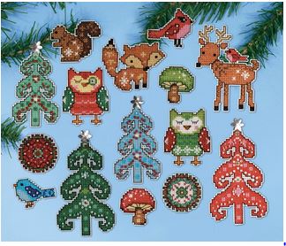 click here to view larger image of Woodland Friends (counted cross stitch kit)