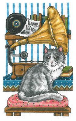 click here to view larger image of Vintage Music Cat (chart)