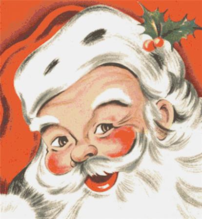 click here to view larger image of Vintage Santa (chart)