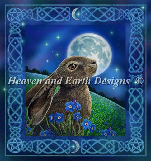 click here to view larger image of Moon Gazing Hare (chart)