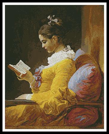 click here to view larger image of Young Girl Reading  (Jean-Honore Fragonard) (chart)
