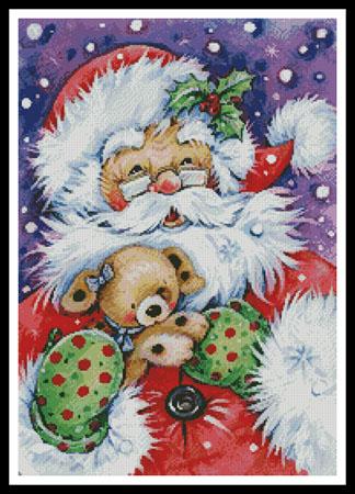 click here to view larger image of Santa with Puppy  (Terry Good) (chart)