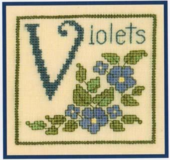 click here to view larger image of V is for Violets (chart)