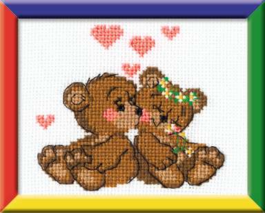 click here to view larger image of Little Imps - Happy Bee (counted cross stitch kit)