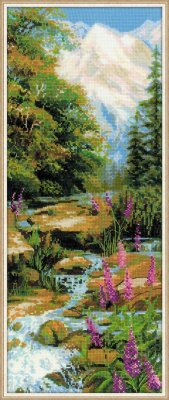 click here to view larger image of Mountain River (counted cross stitch kit)