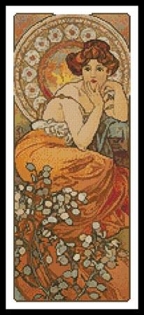 click here to view larger image of Topaz - small  (Alphonse Mucha) (chart)