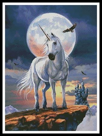 click here to view larger image of Unicorn in Moonlight  (Lorenzo Tempesta) (chart)
