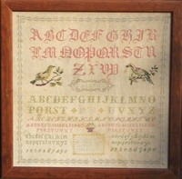 click here to view larger image of C Mathy 1878 Antique Sampler (chart)