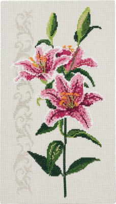 click here to view larger image of Lily Flowers (counted cross stitch kit)