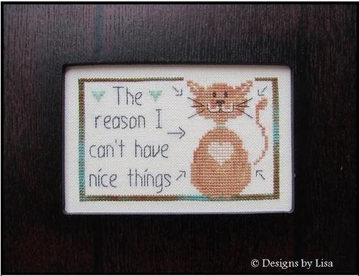 click here to view larger image of Nice Things I - Cat (chart)