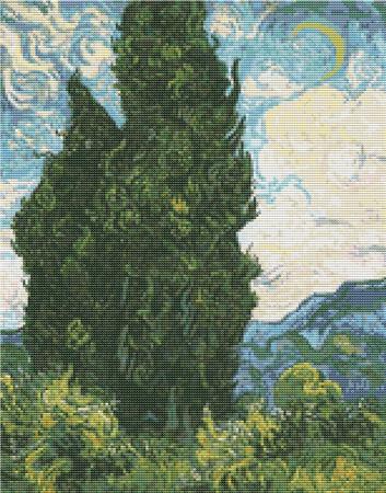 click here to view larger image of Cypresses (Vincent Van Gogh) (chart)