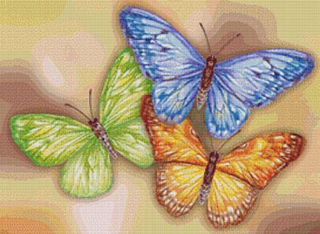click here to view larger image of Three Butterflies (chart)