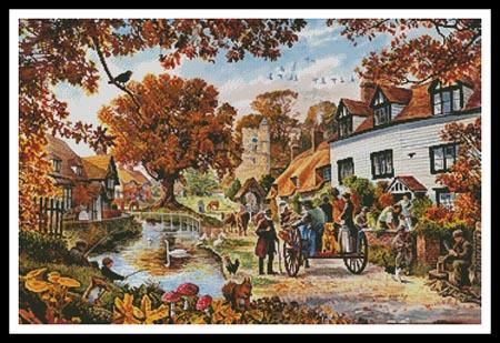 click here to view larger image of Village In Autumn, A  (Steve Crisp) (chart)